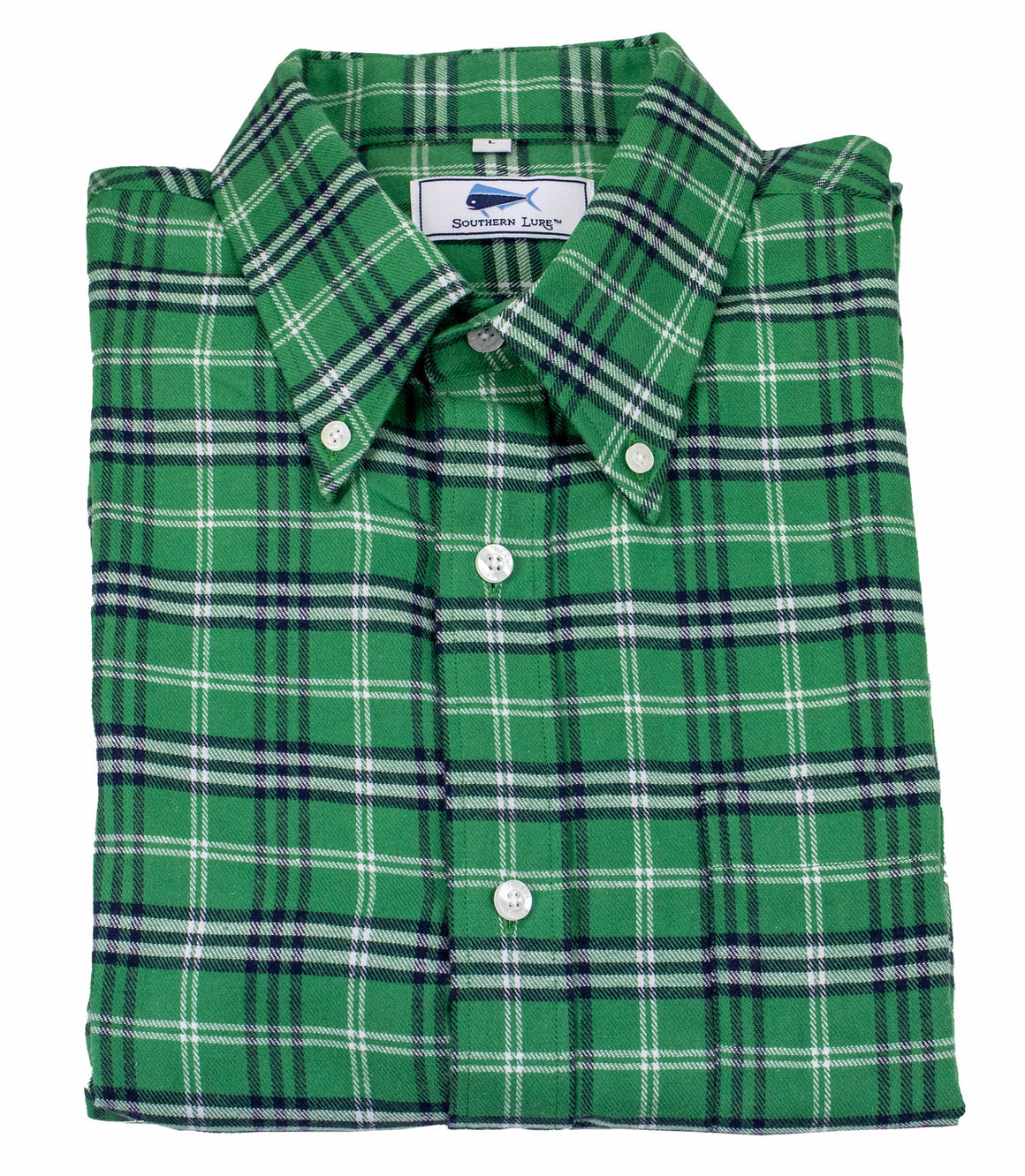 Youth Flannel Shirt - Emerald Green