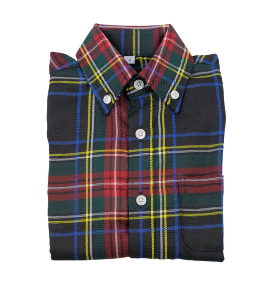 Youth & Toddler Flannel Shirt - Holly Ball Plaid