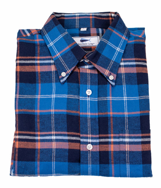 Youth Flannel Shirt - Moody Blues