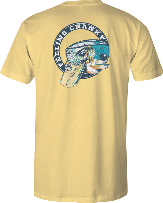 Youth Short Sleeve Tee Shirt - Feeling Cranky - Yellow