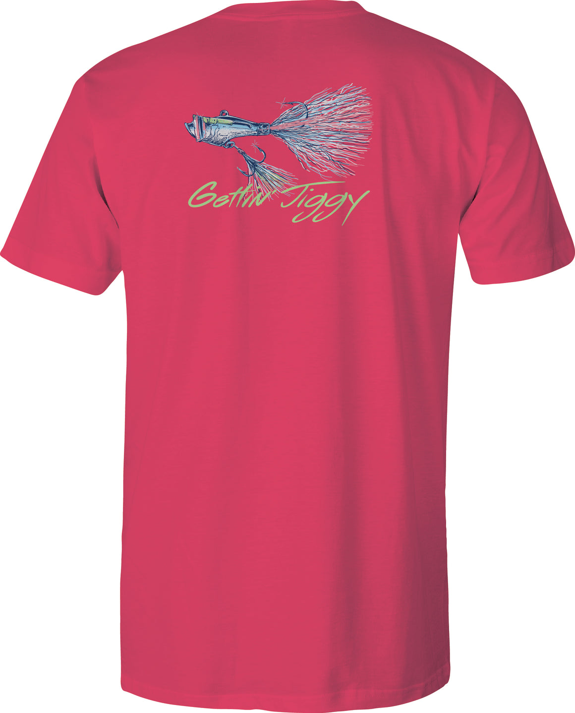 Adult Short Sleeve Tee Gettin' Jiggy - Red