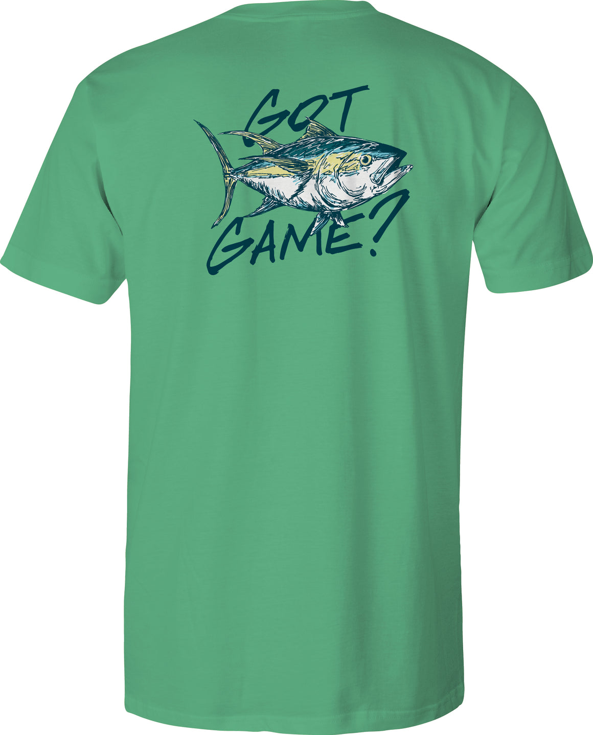 Toddler Short Sleeve Tee - Got Game? Tuna - Seafoam