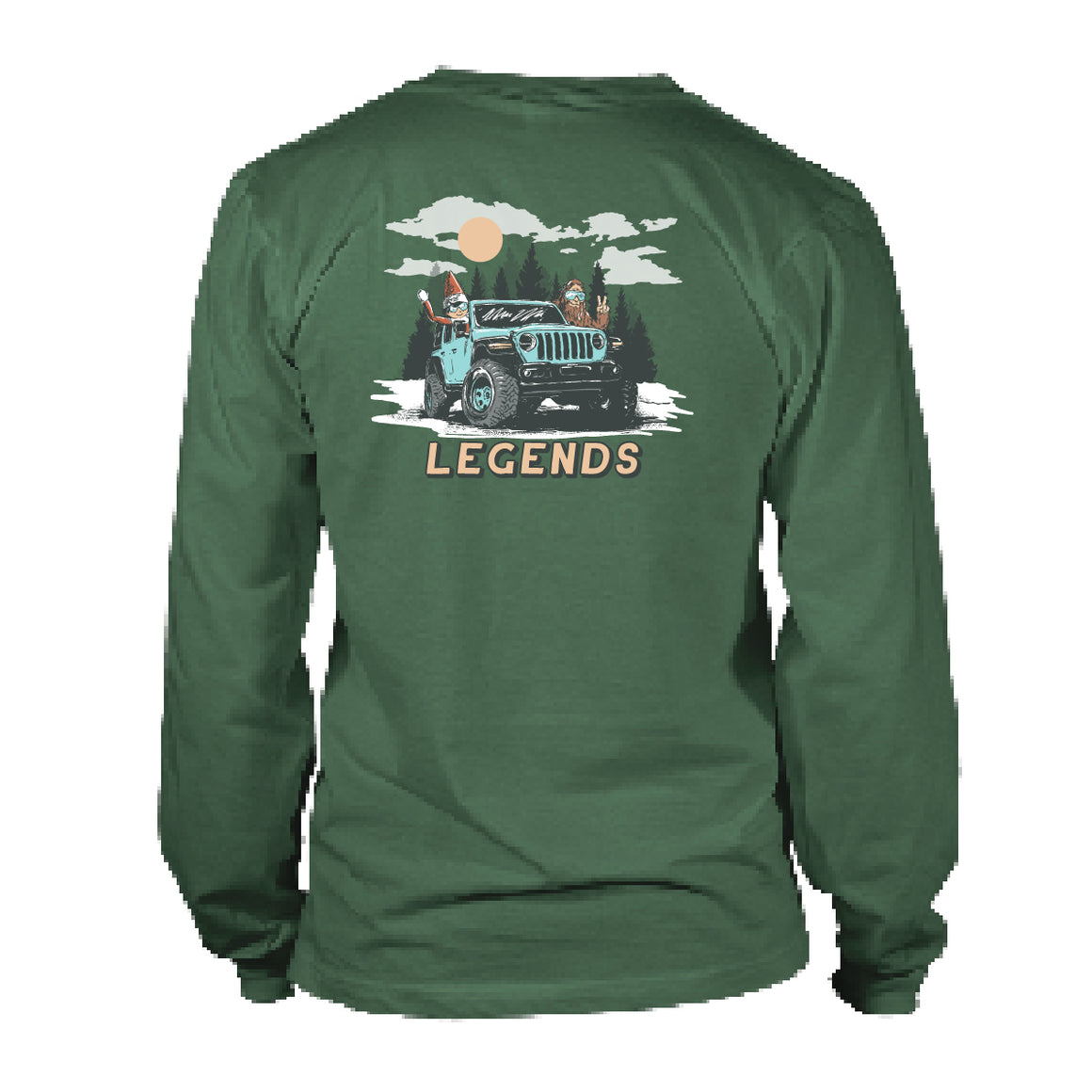 Youth & Toddler Long Sleeve Tee - Legends  - Oak Green