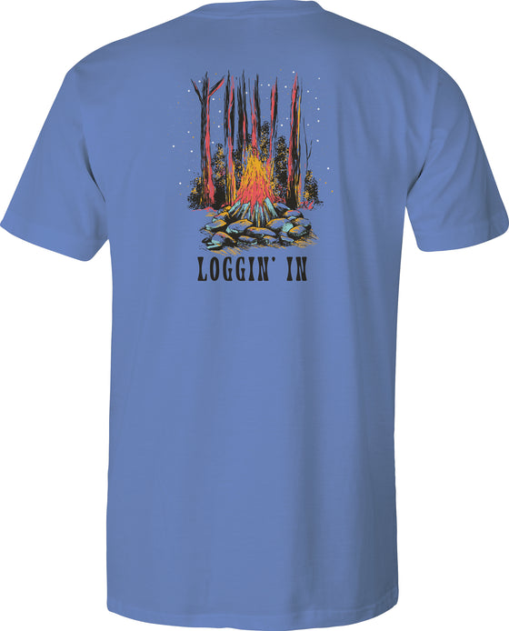 Adult Short Sleeve Tee Loggin' In - Dusk