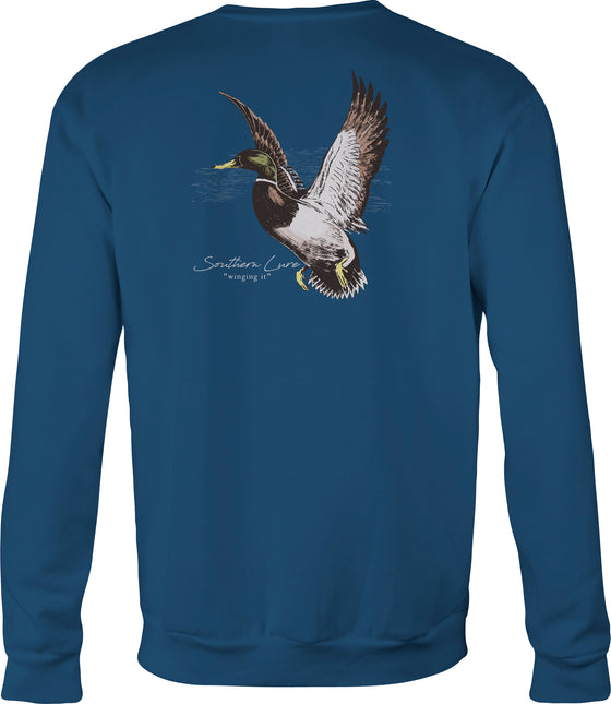 Adult Crew Neck Fleece Winging It - Slate