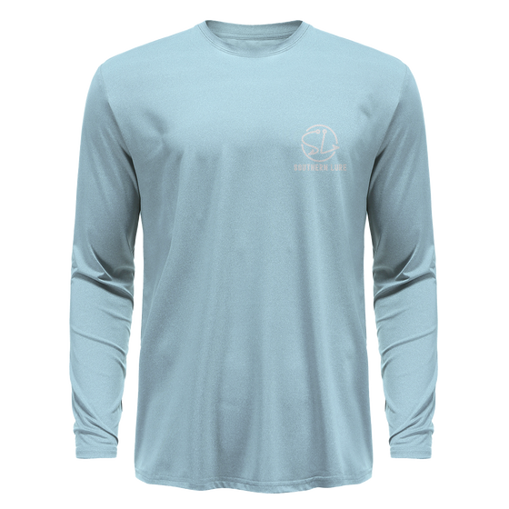 Men's Long Sleeve UV50 Performance - Solid - Sky Blue