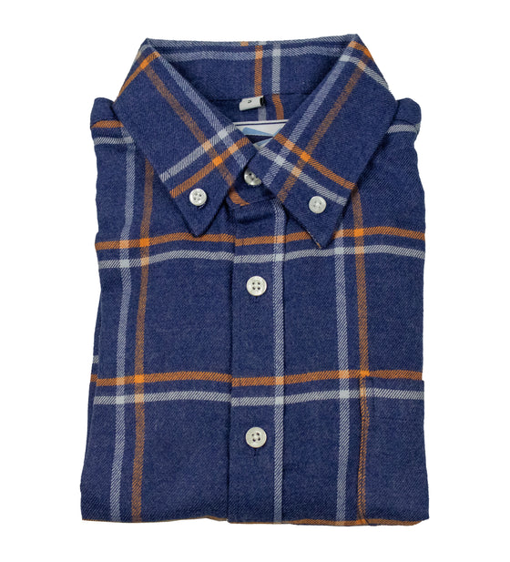 Youth Flannel Shirt - Squared Plaid