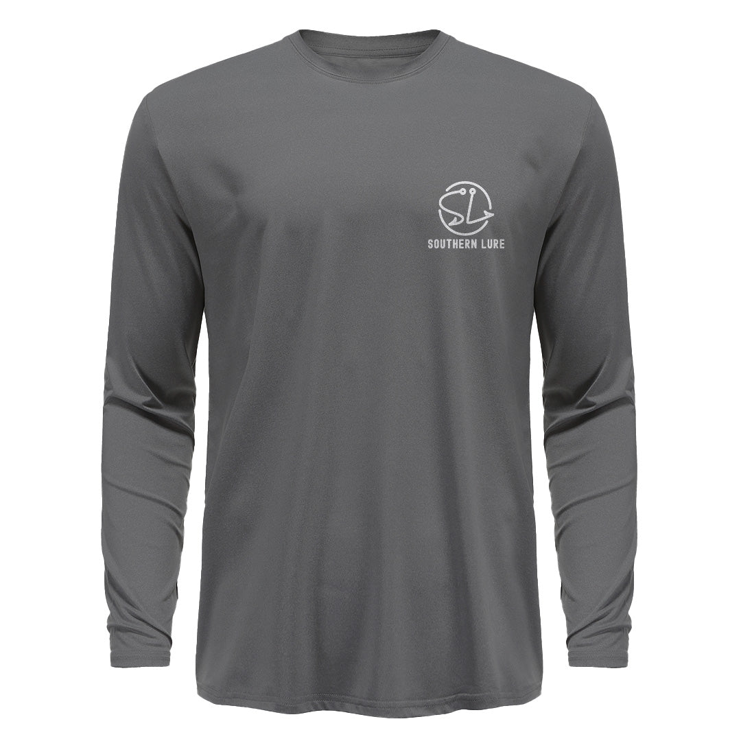 Men's Long Sleeve UV50 Performance - Solid - Granite