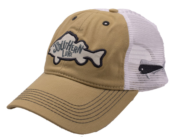 Youth Trucker Hat - Pinfish - Khaki - Southern Lure